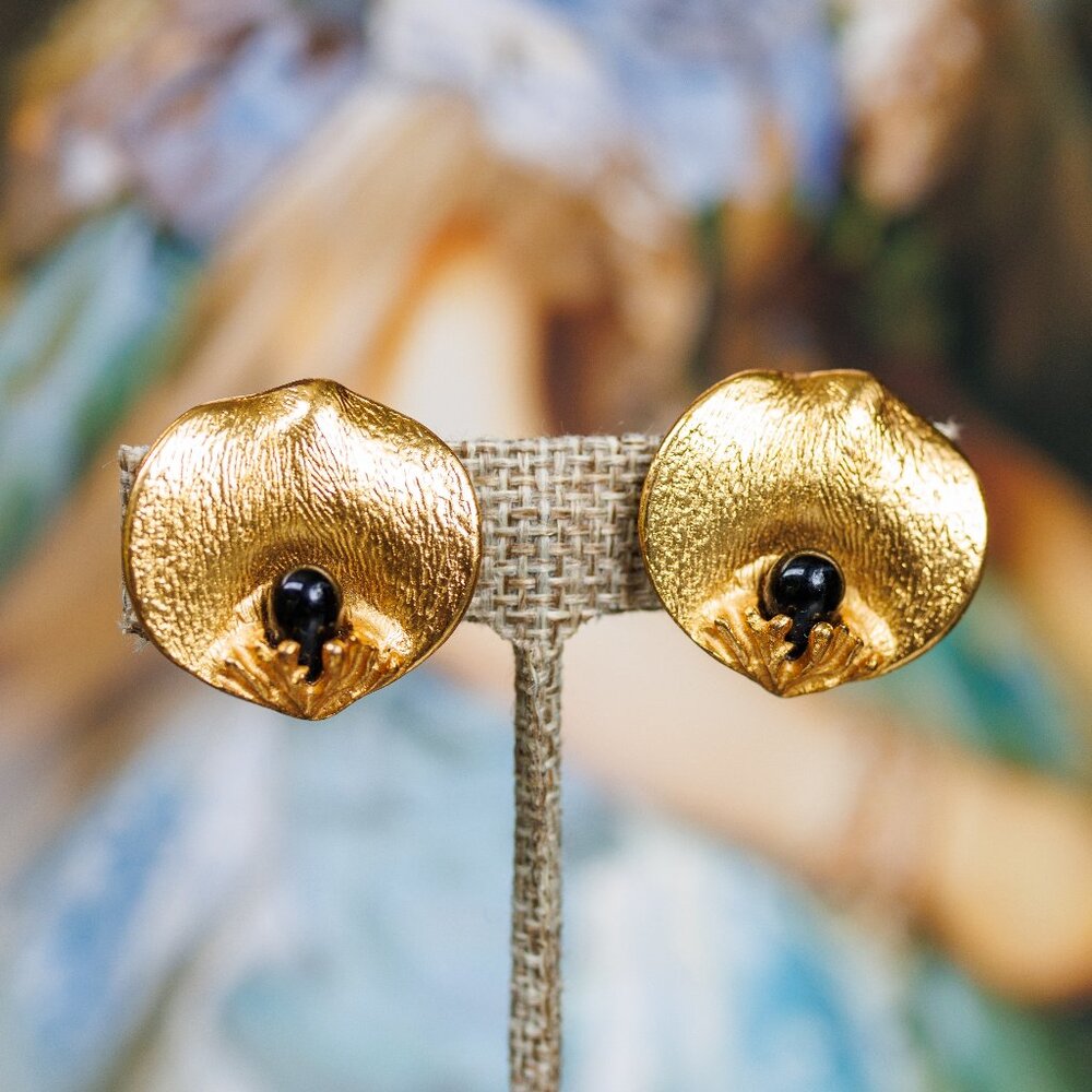 Kenzo Paris Lily Cli-on Earrings